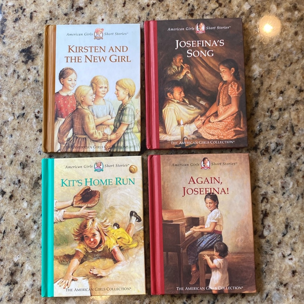Assortment of 4 Vintage American Girl Doll Short Stories- Hard Cover